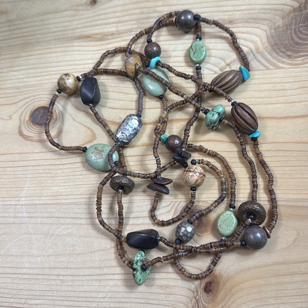 Bohemian Multi-Color Beaded Necklace Silpada - Picture 5 of 6